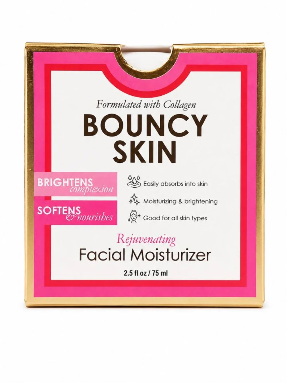 Collagen Rejuvenating Facial Moisturizer with Hyaluronic Acid – 2.5 fl oz / 75 m
